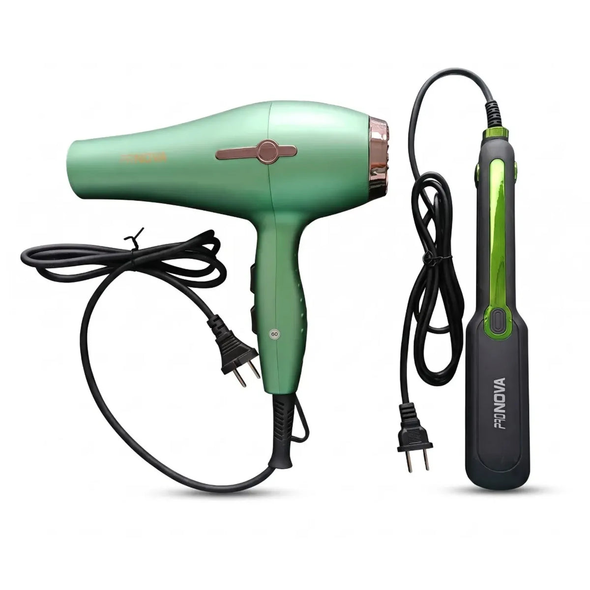 Combo secador y plancha Avocado shike therapy 7 en 1 pronova