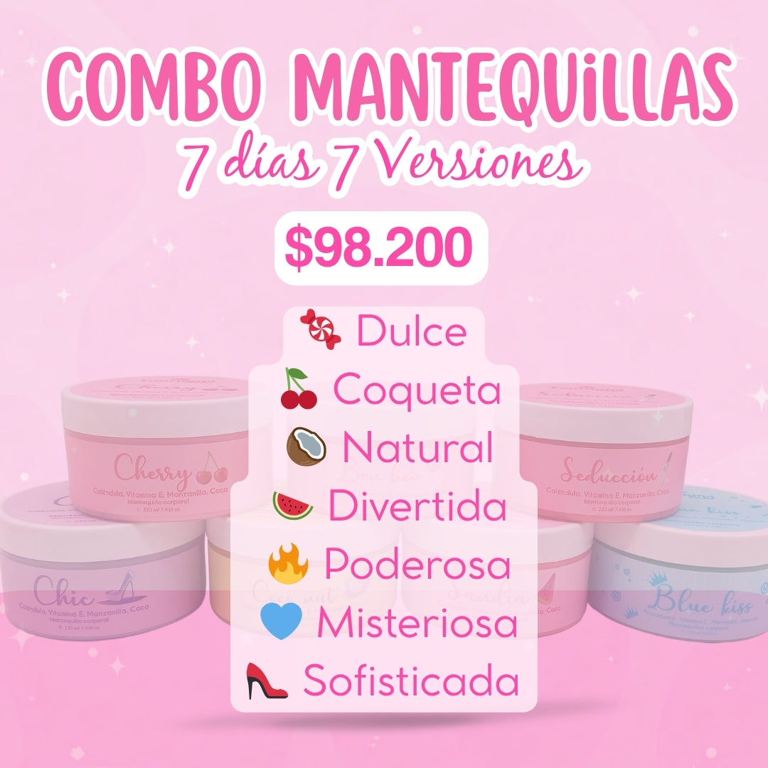 Combo Mantequillas 7 dìas 7 Versiones