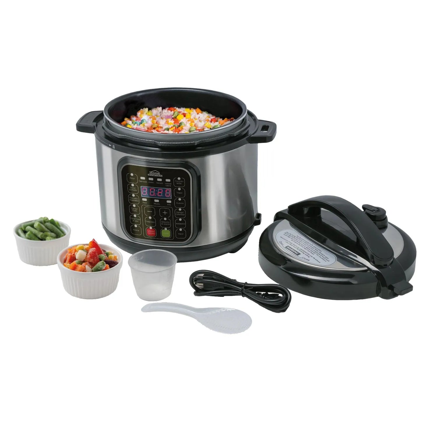 Olla Multifuncional Eléctrica Home Elements 4 Litros