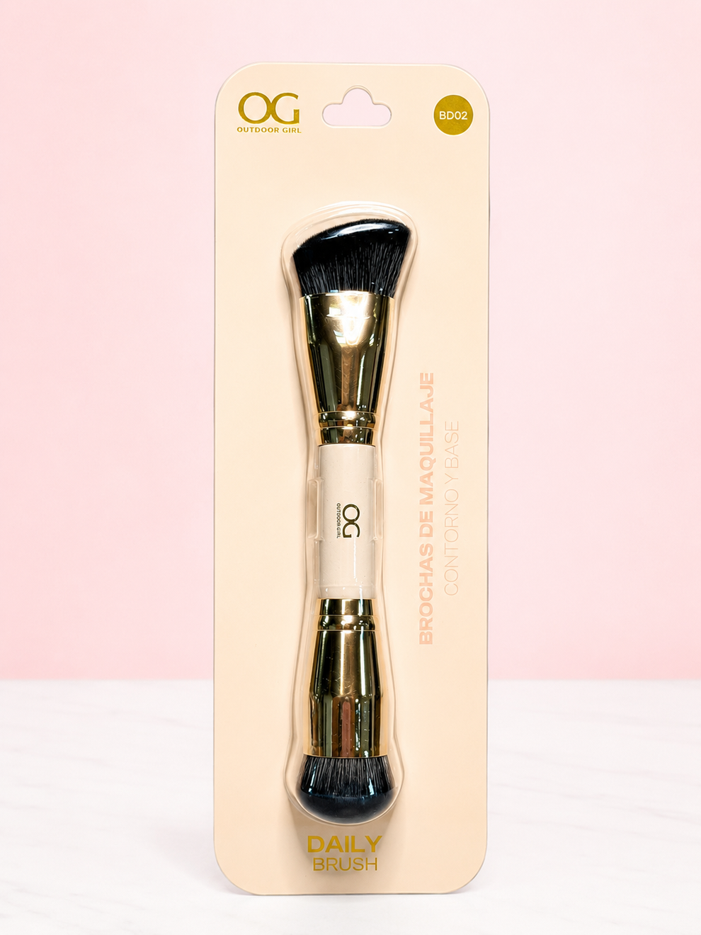 Brocha Profesional Doble Contorno/Base BD02 OG