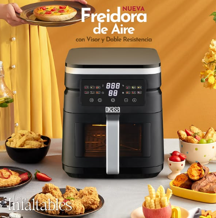 FREIDORA DE AIRE CON VISOR 7L DKASA