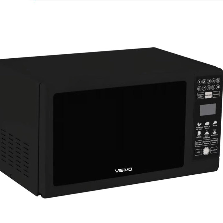 Horno Microondas Negro Visivo