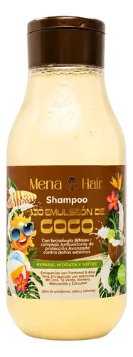 Shampoo bioemulsion de coco