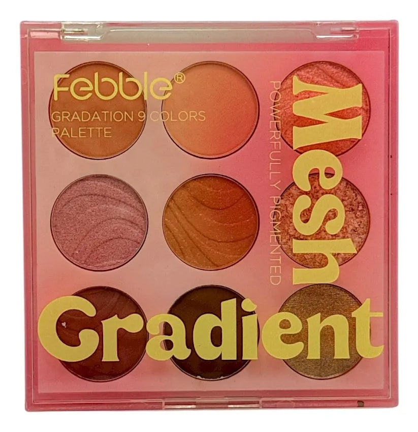 Paleta de Sombras pink mesh gradient febble