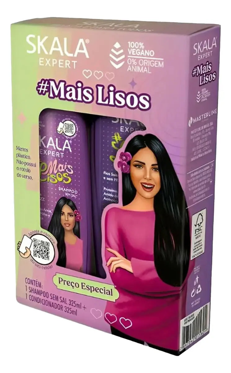 Kit Skala Shampoo Y Acondicionador Mais Lisos
