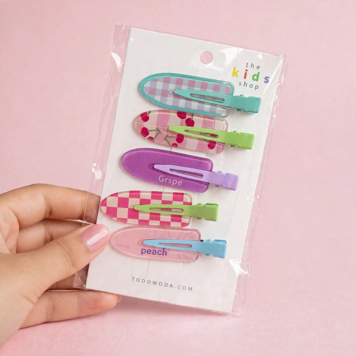 Ganchos kawaii para cabello x5