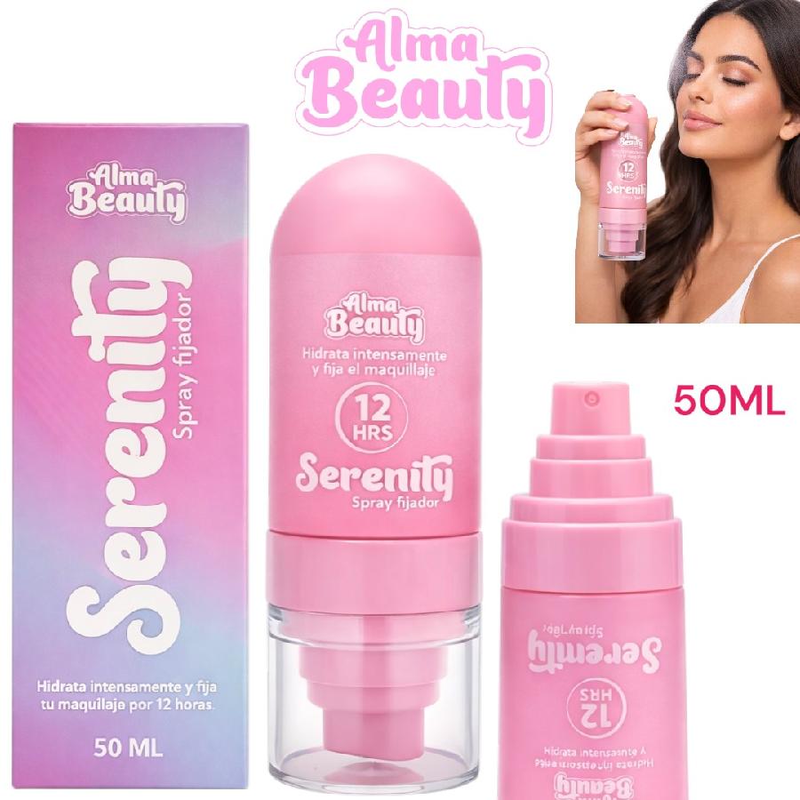 FIJADOR DE MAQUILLAJE SERENITY 12H 50ML ALMA BEAUTY