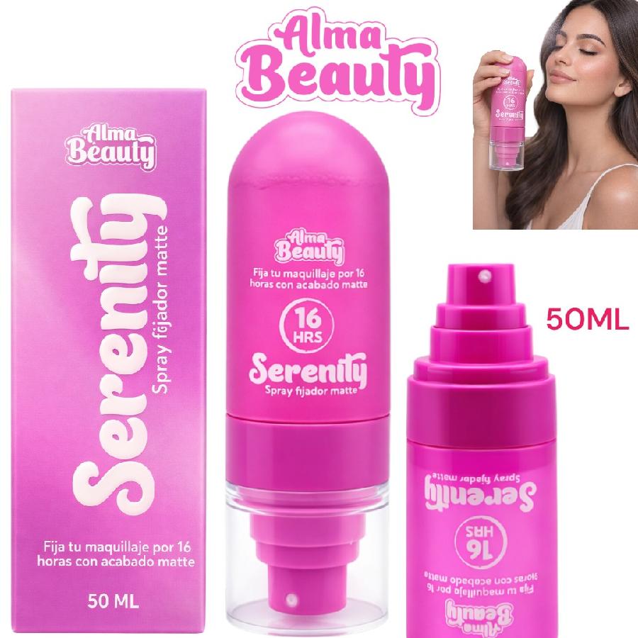 FIJADOR DE MAQUILLAJE SERENITY MATTE 16H ALMA BEAUTY