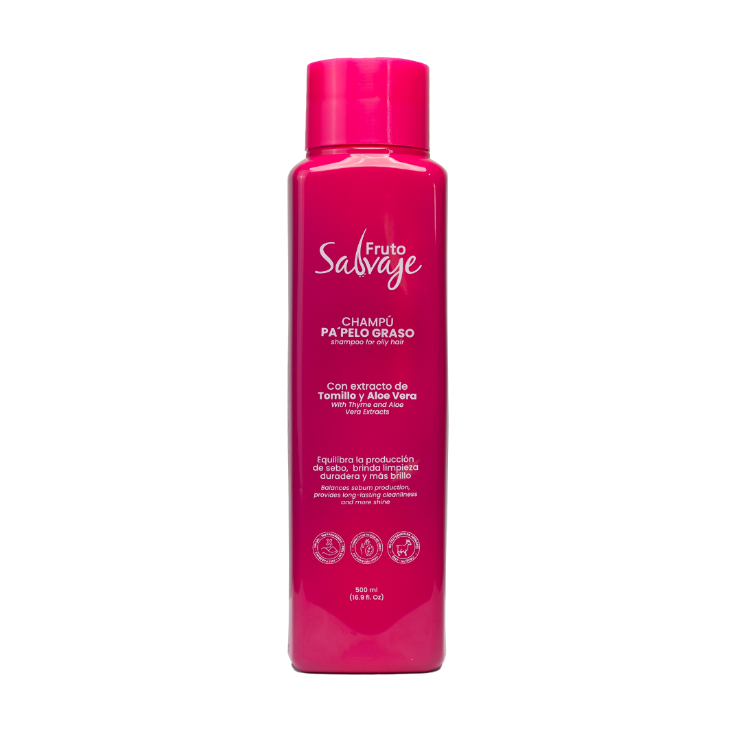 Chamooo pelo graso 500ml Fruto Salvaje