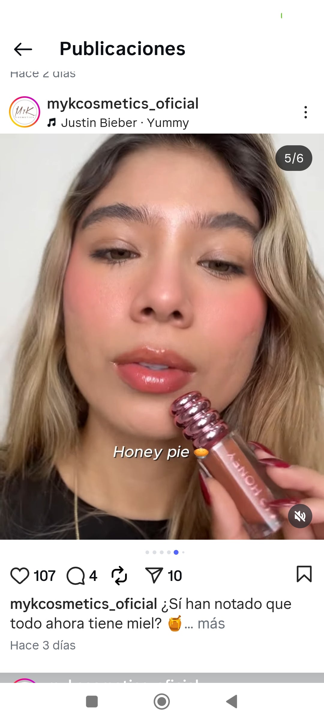 Lip Gloss Honey myk