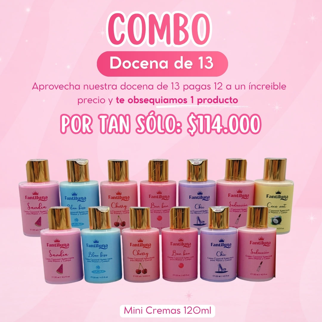 Combo Docena de 13 Mini Cremas