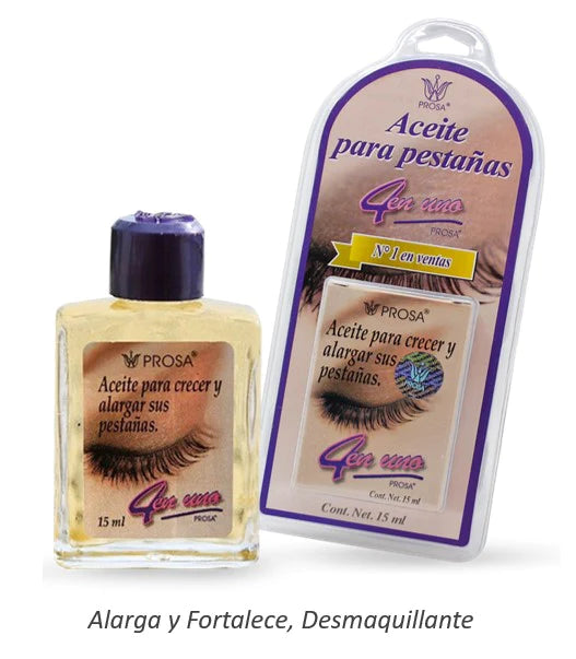 Aceite para pestañas 4 en uno prosa