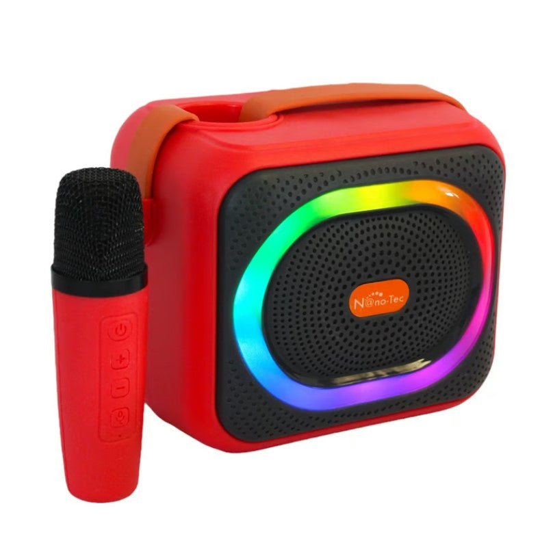 Parlante Bluetooth Portatil Con Microfono Y Luces RGB
