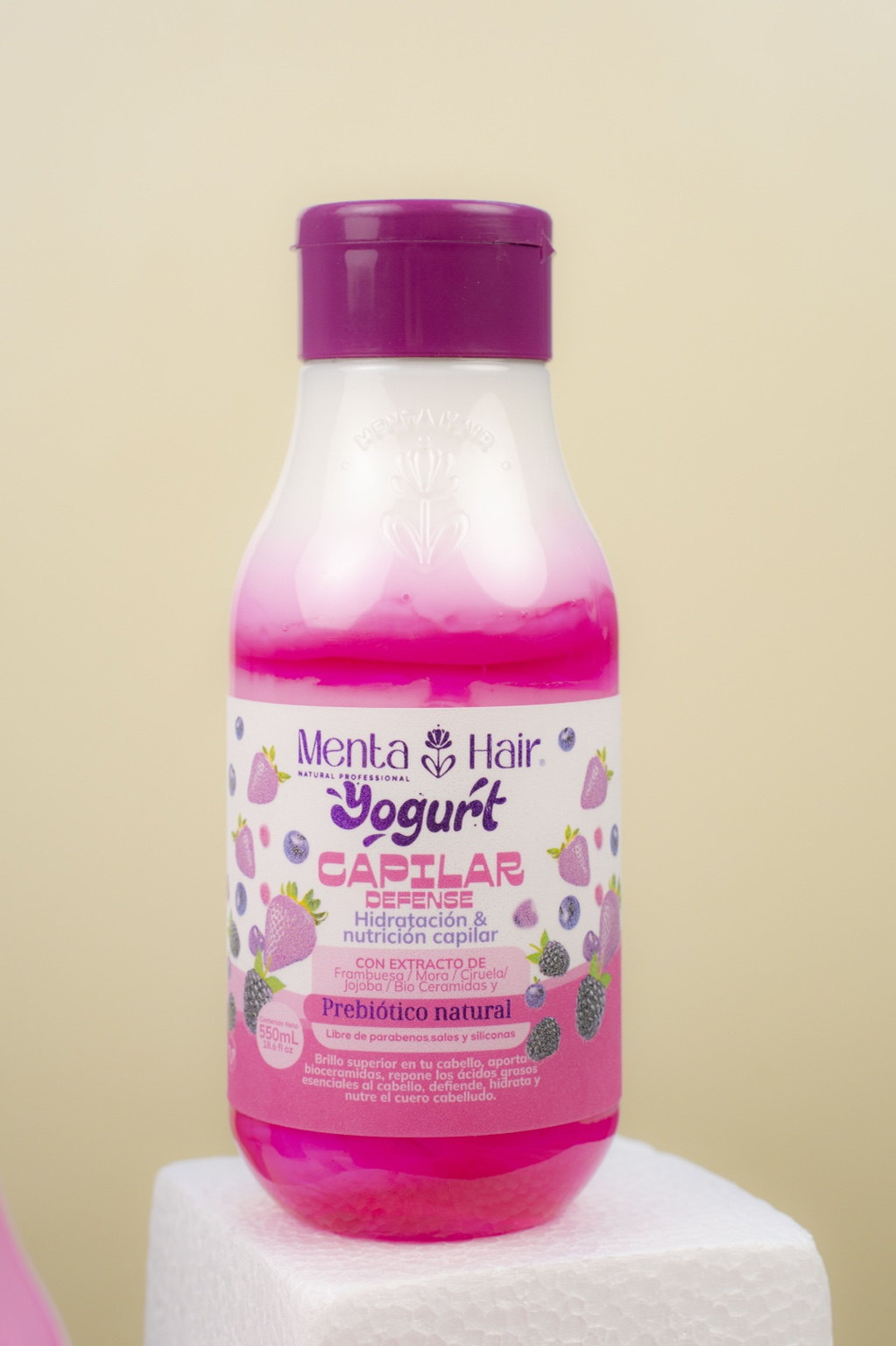 Yogurt Capilar Hidratante Y Nutritivo Brillo Intenso X550ml Menta Hair