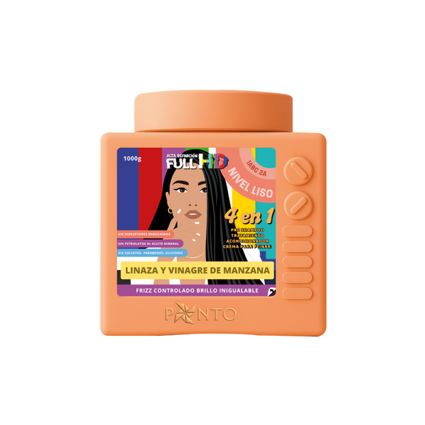 Ponto HD 4 en 1 Nivel Liso,linaza y vinagre de manzana