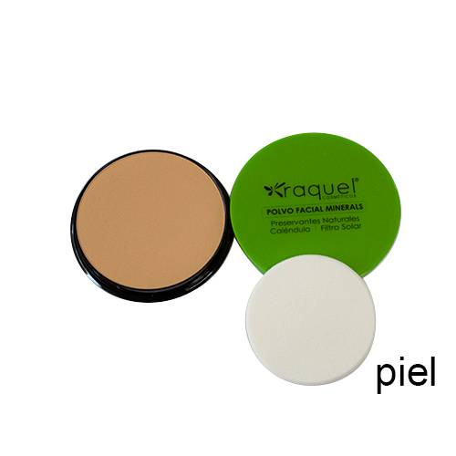 Polvo Compacto traslúcido Minerals Con Caléndula Raquel