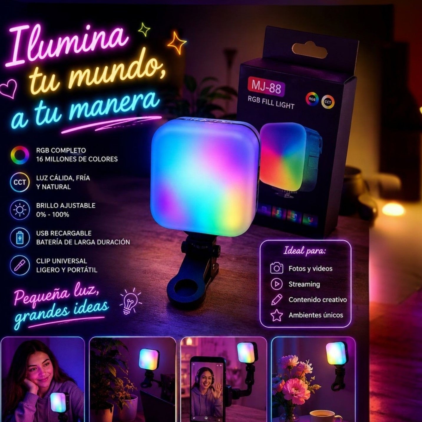 MINI LUZ LED DE COLORES
