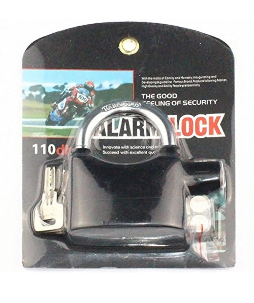 Candado con alarma pequeño