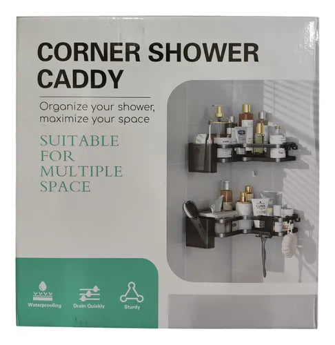 Organizador de ducha esquinero.