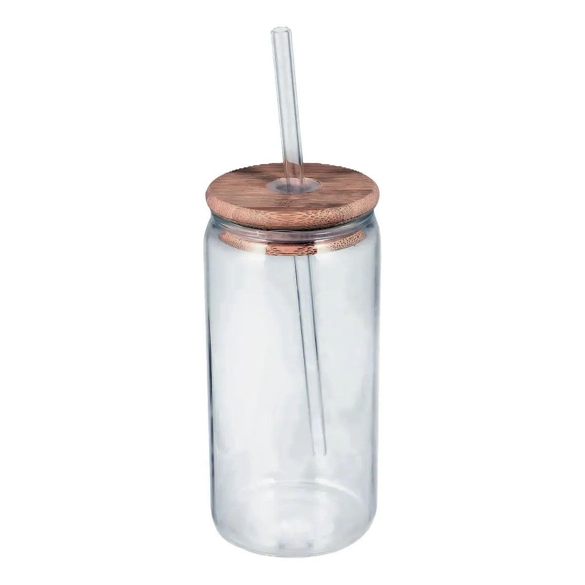 Vasos con pitillo de vidrio ALANA 550ml