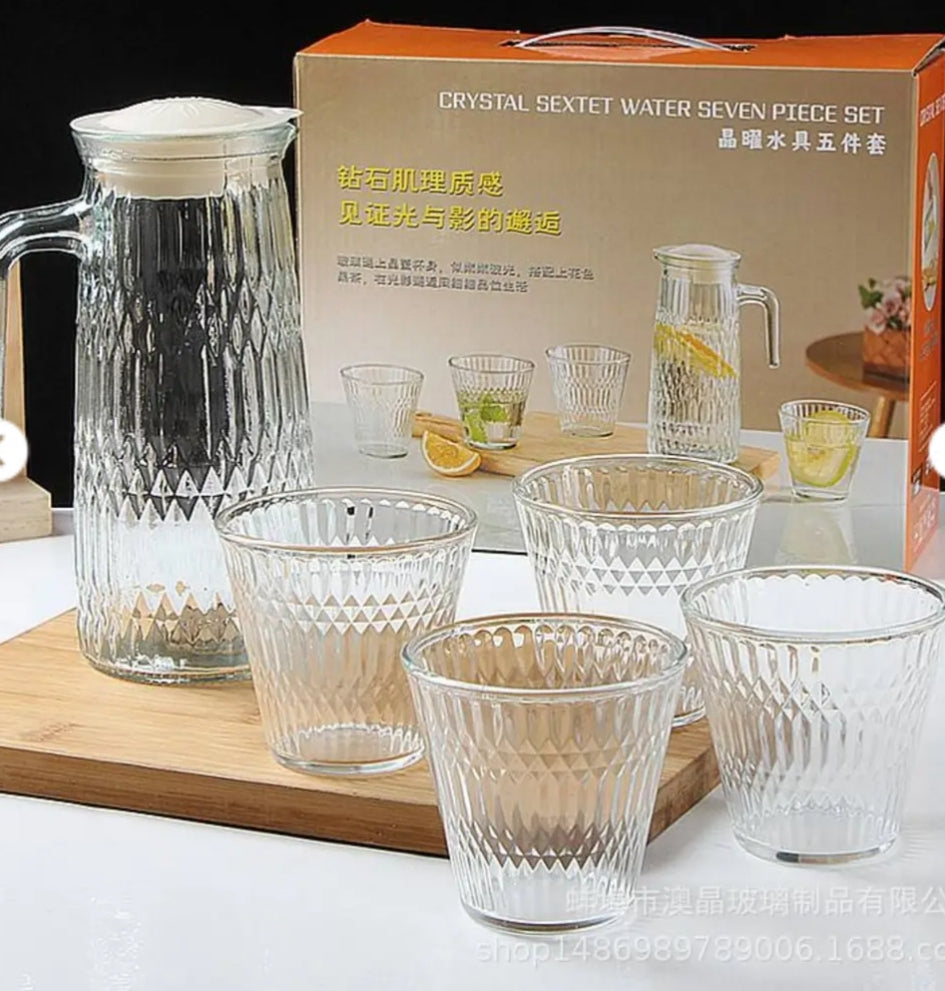 Set de jarra +4 vasos