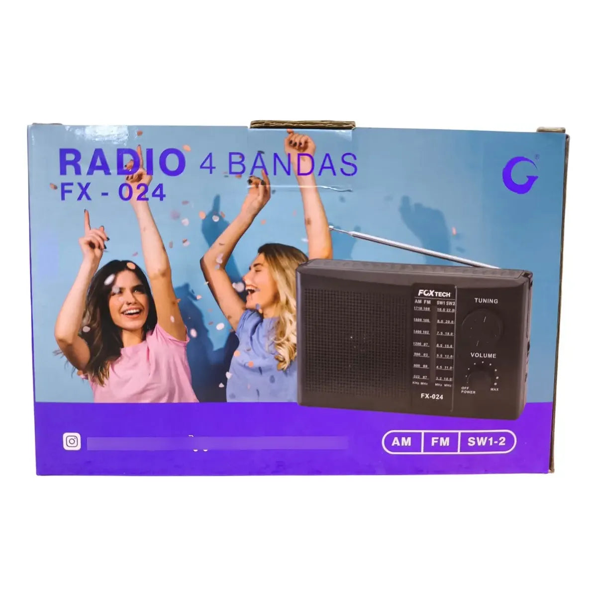 Radio 4 bandas Fox tech FX -024