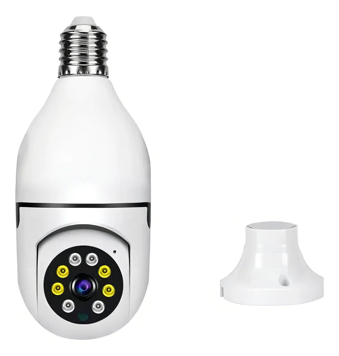 Cámara de Seguridad WiFi Panorámica Tipo Bombillo