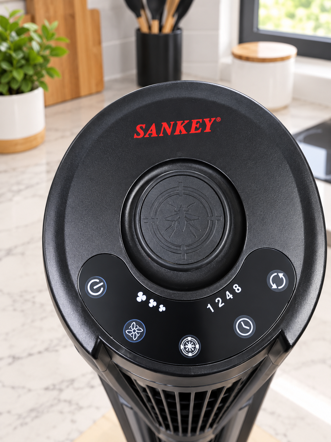 Ventilador de Torre Sankey con Función Antimosquitos