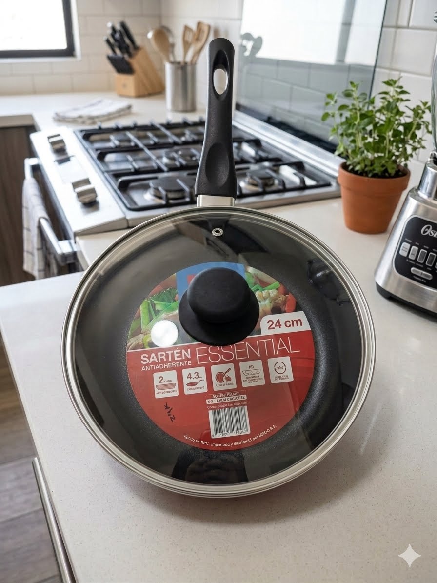 Sartén con tapa Essential Ever house 24 cm