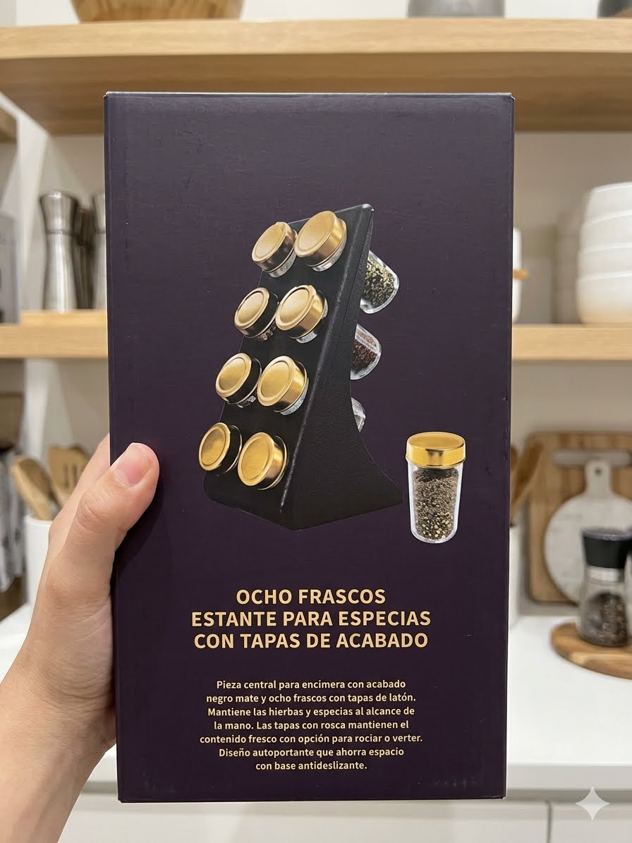 Especiero con base x 8 frascos