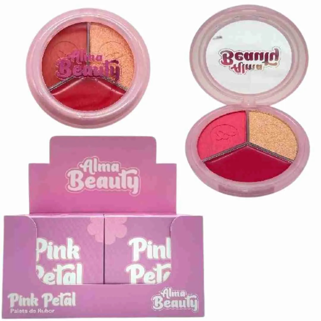 TRIO DE RUBORES + ILUMINADOR PUNK PETAL ALMA BEAUTY