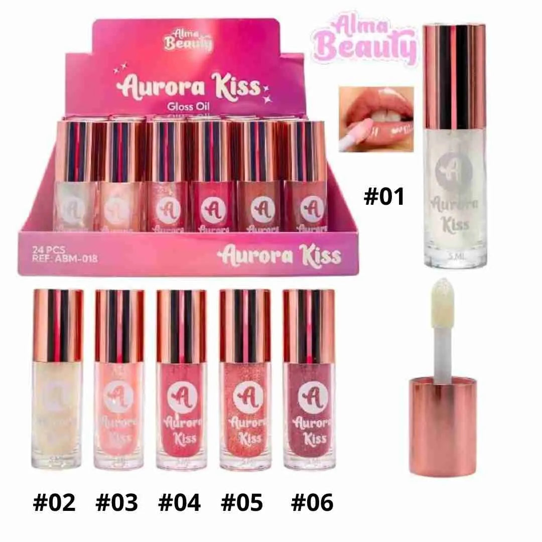 LIP GLOSS AURORA KISS ALMA BEAUTY