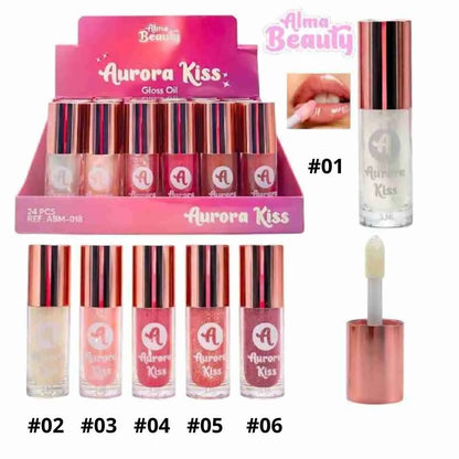 LIP GLOSS AURORA KISS ALMA BEAUTY