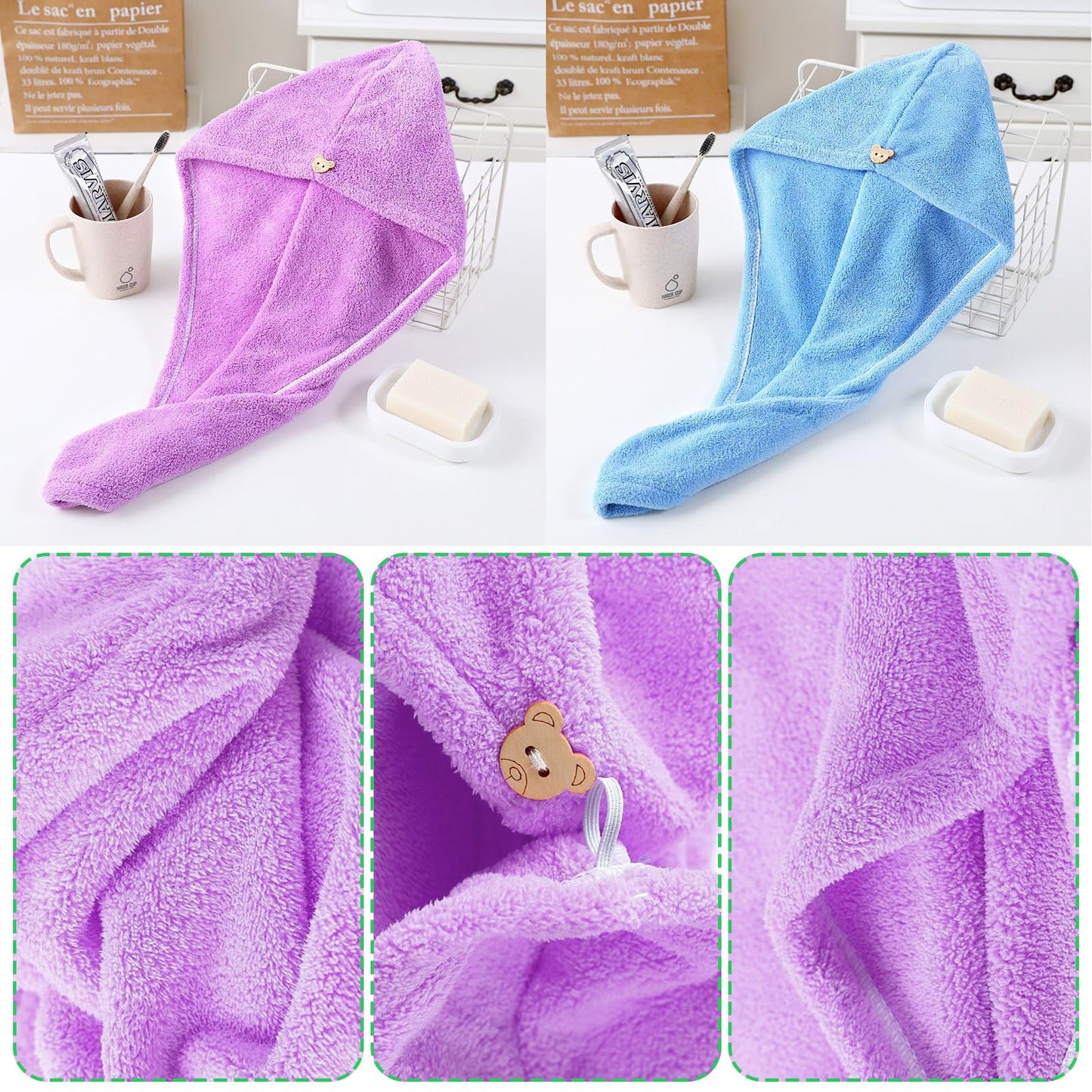 TOALLA PARA EL CABELLO  HAIR TOWEL