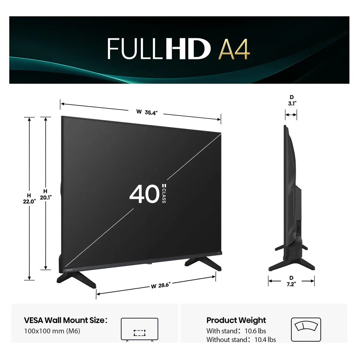 Televisor Hisense 40"