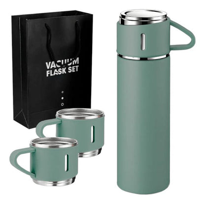 Termos vacuum flask set  térmicos con pocillo