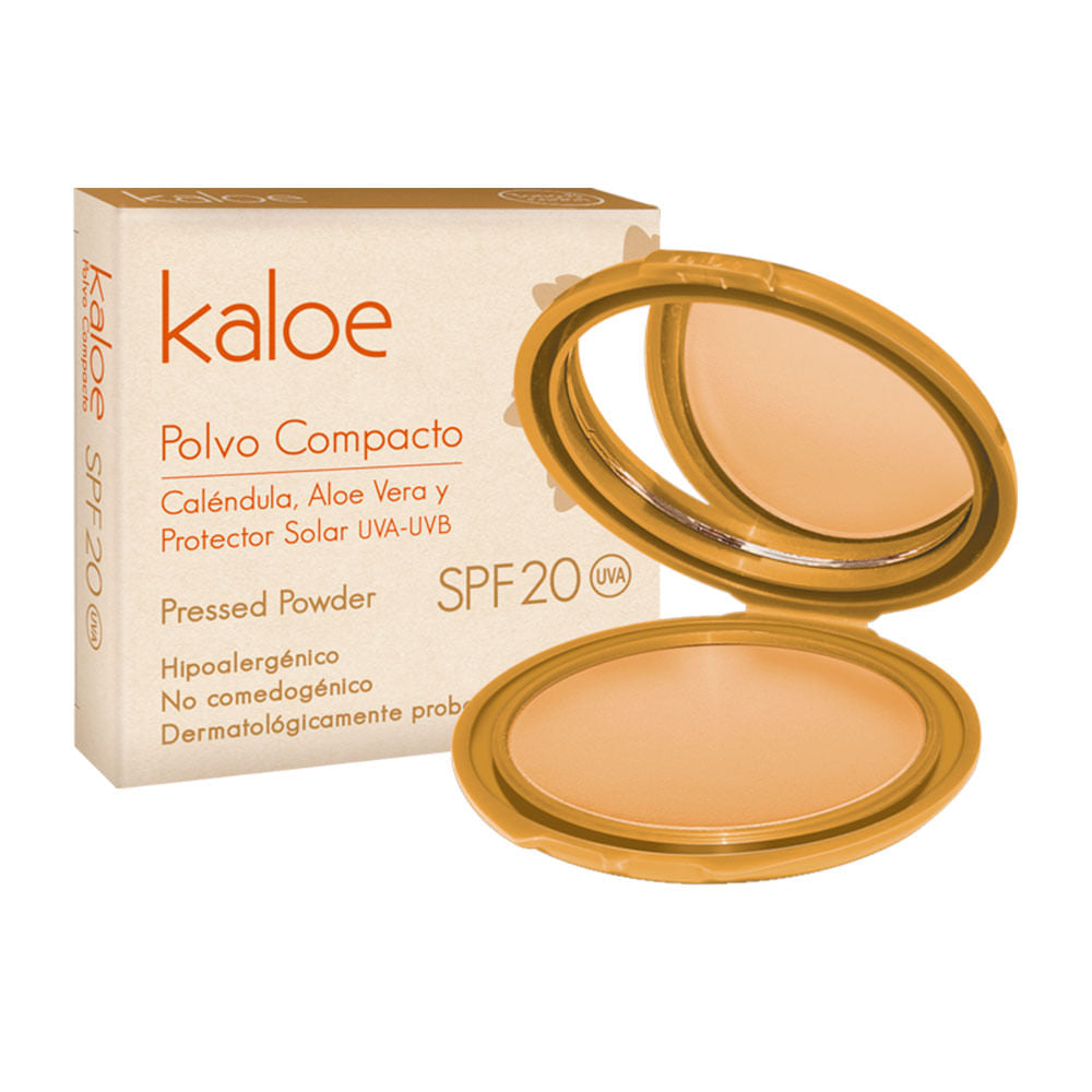 POLVO COMPACTO KALOE DE  CALENDULA Y ALOE VERA  ANA MARIA