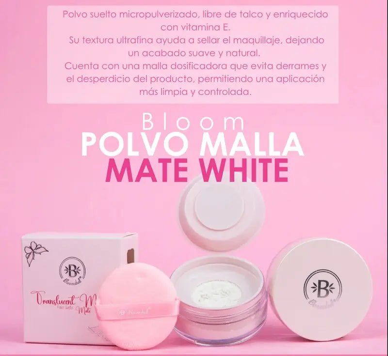 Traslucent Mini Matte Polvo  Suelto bloomshell