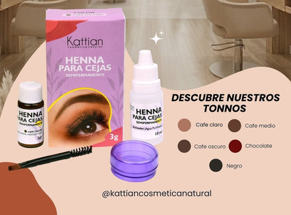 Henna para cejas kattian