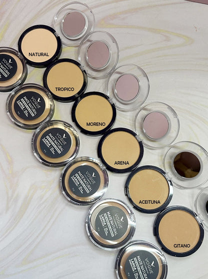 Polvo compacto Vogue matte natural , Larga duración