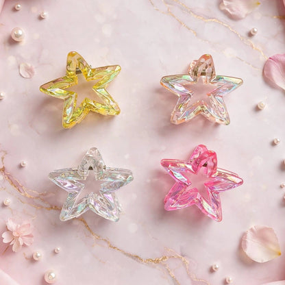 Mini caimanes de estrellas colores metálicos y tornasol
