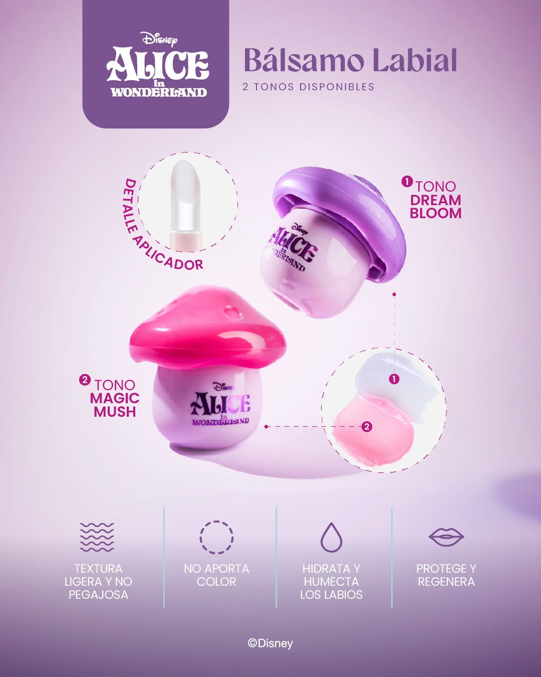 Bálsamo labial Alice in Wonderland Disney Melu