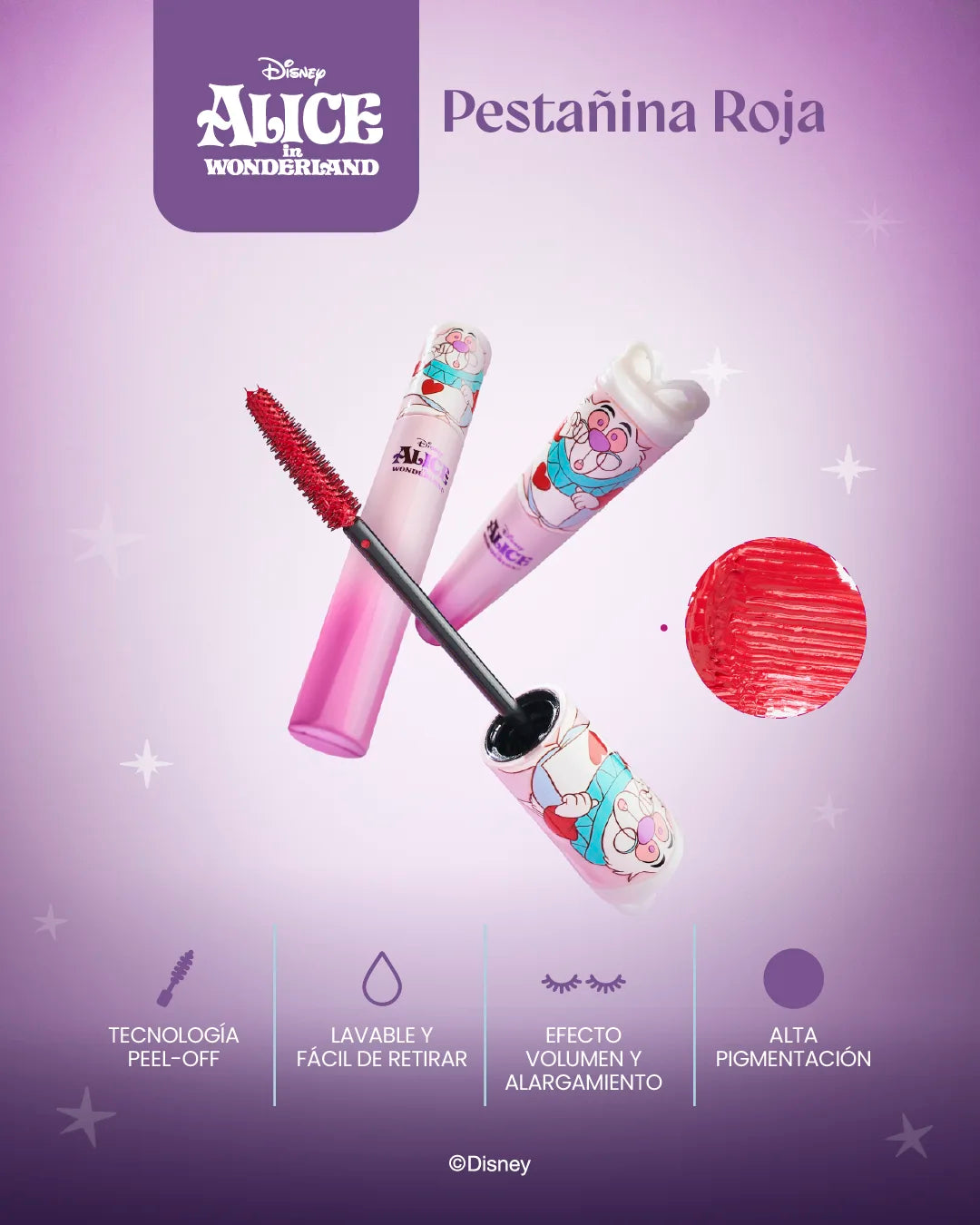 Pestañina Volumen y alargamiento Alice in Wonderland Disney