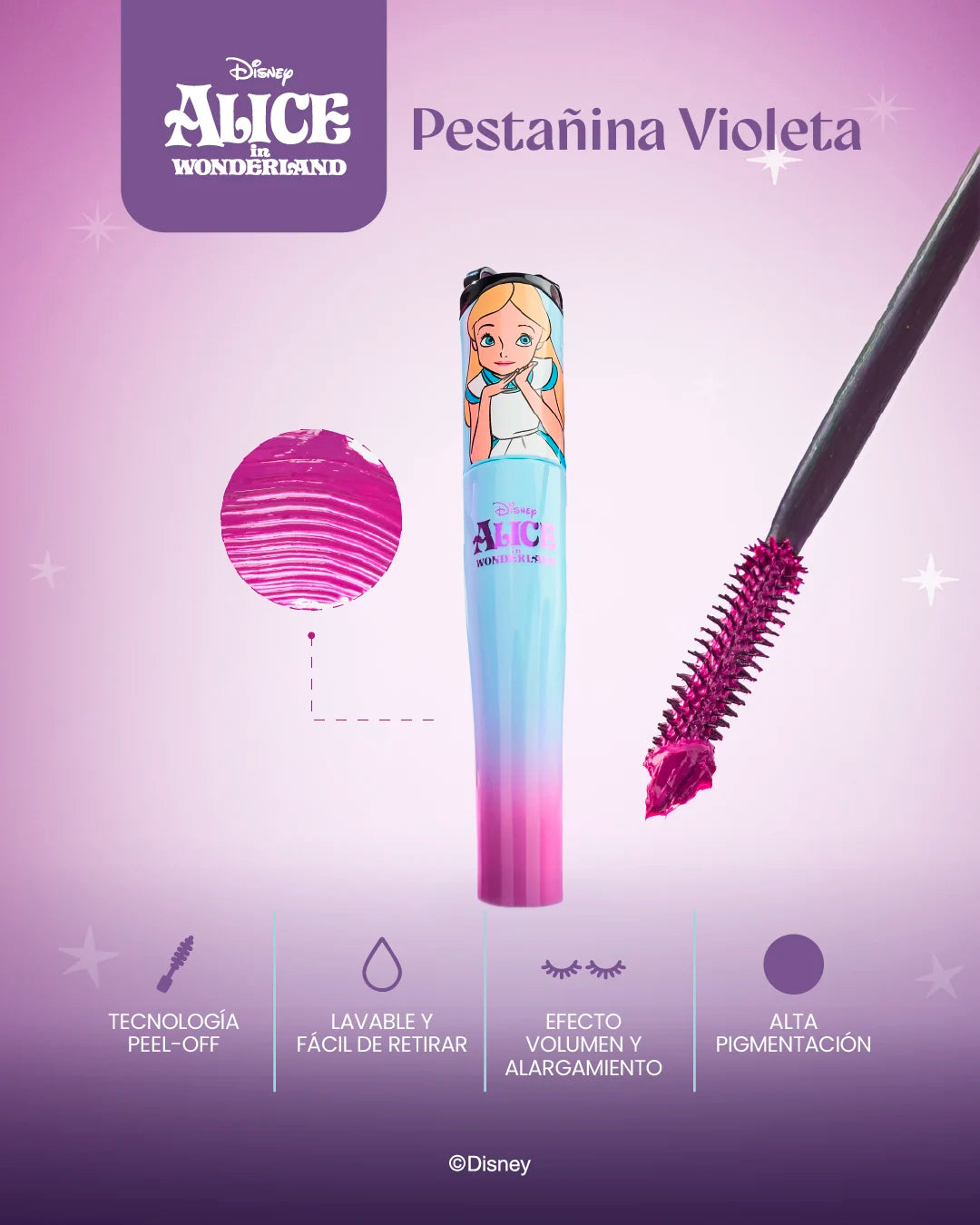Pestañina Volumen y alargamiento Alice in Wonderland Disney