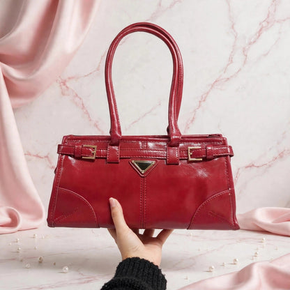 Bolso de mano rojo