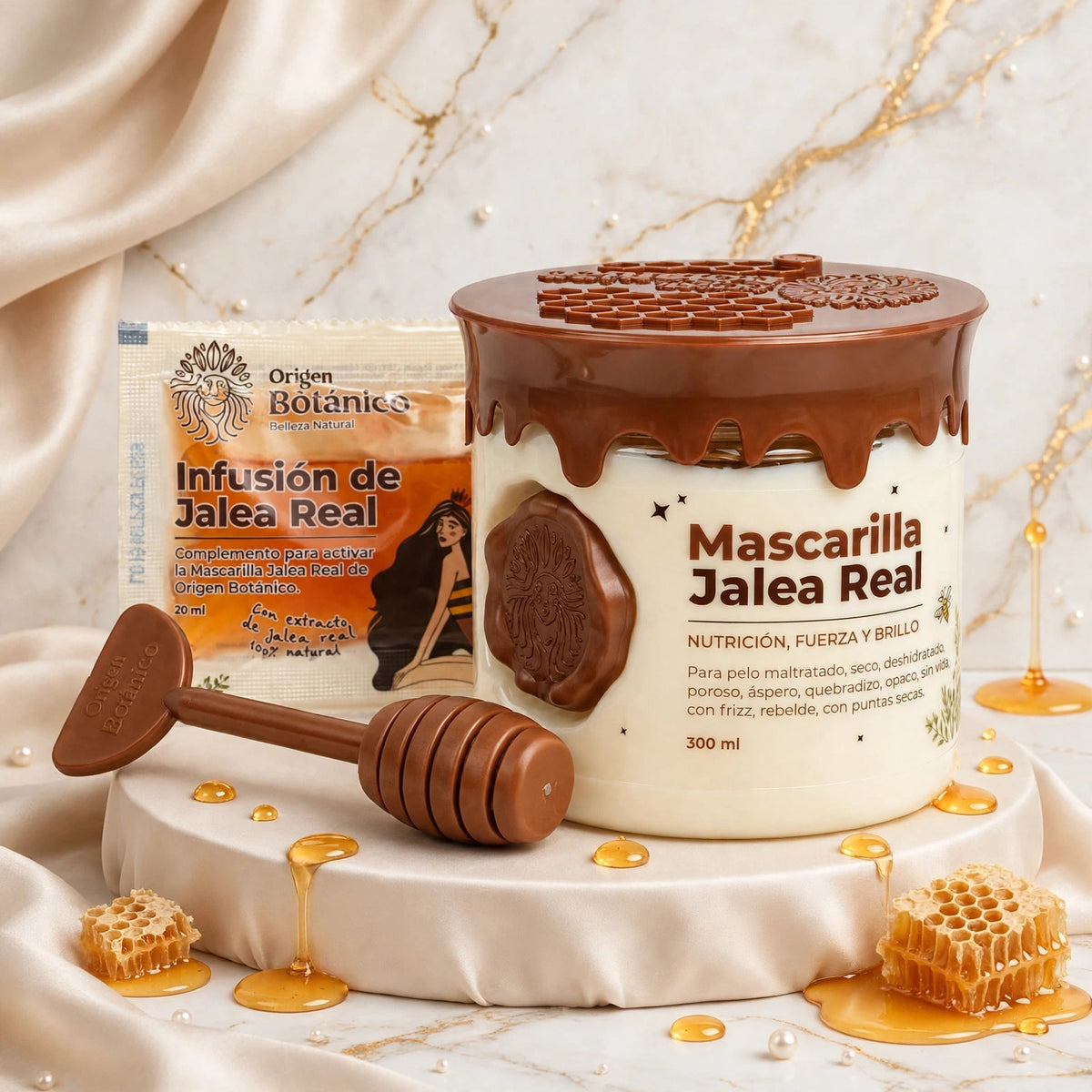 Mascarilla jalea real origen botánico
