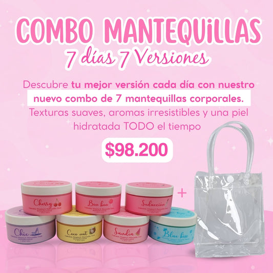 Combo Mantequillas 7 dìas 7 Versiones