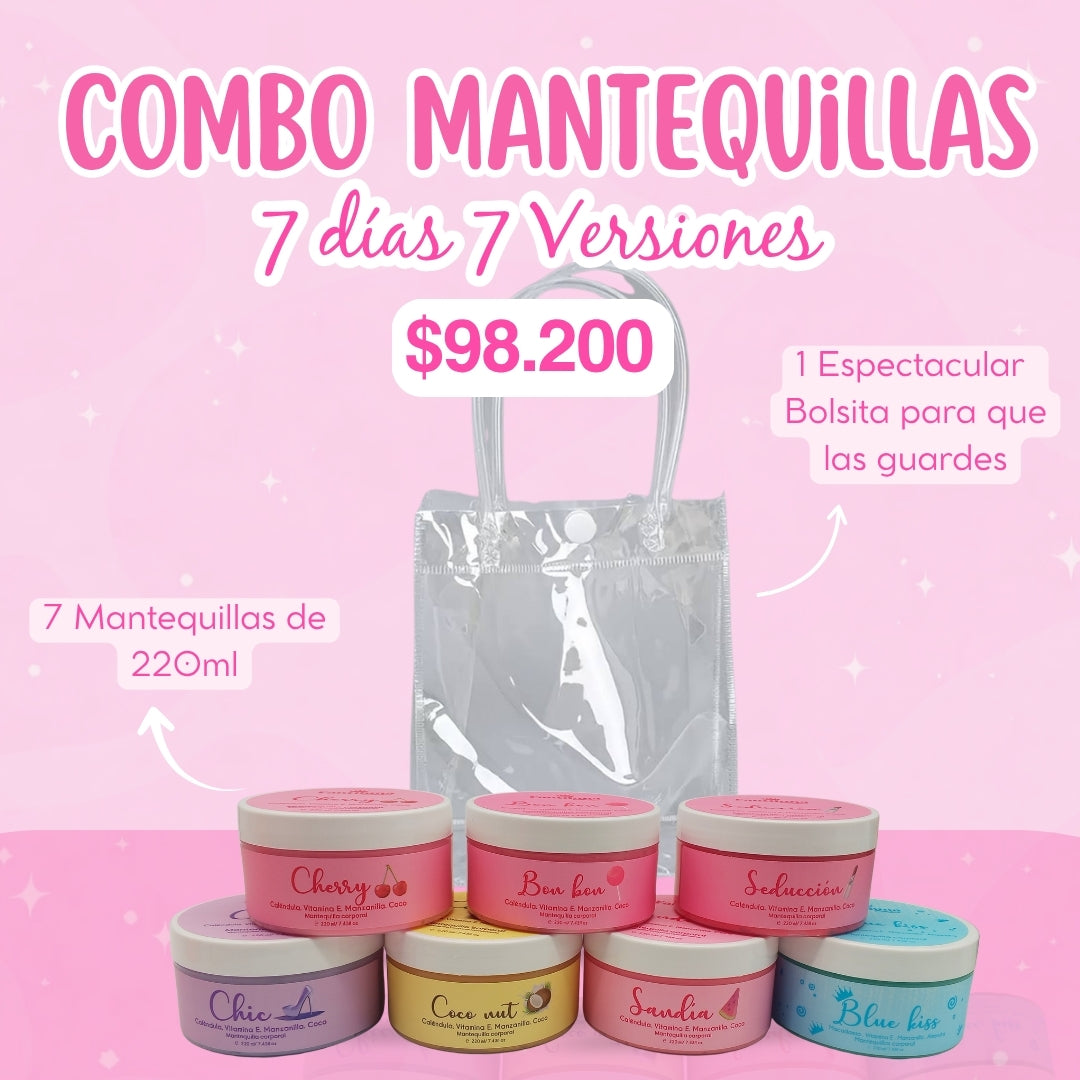 Combo Mantequillas 7 dìas 7 Versiones