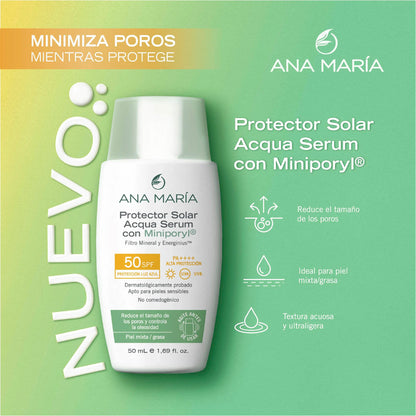 Protector solar Aqua sérum Miniporyl sin color, Ana María
