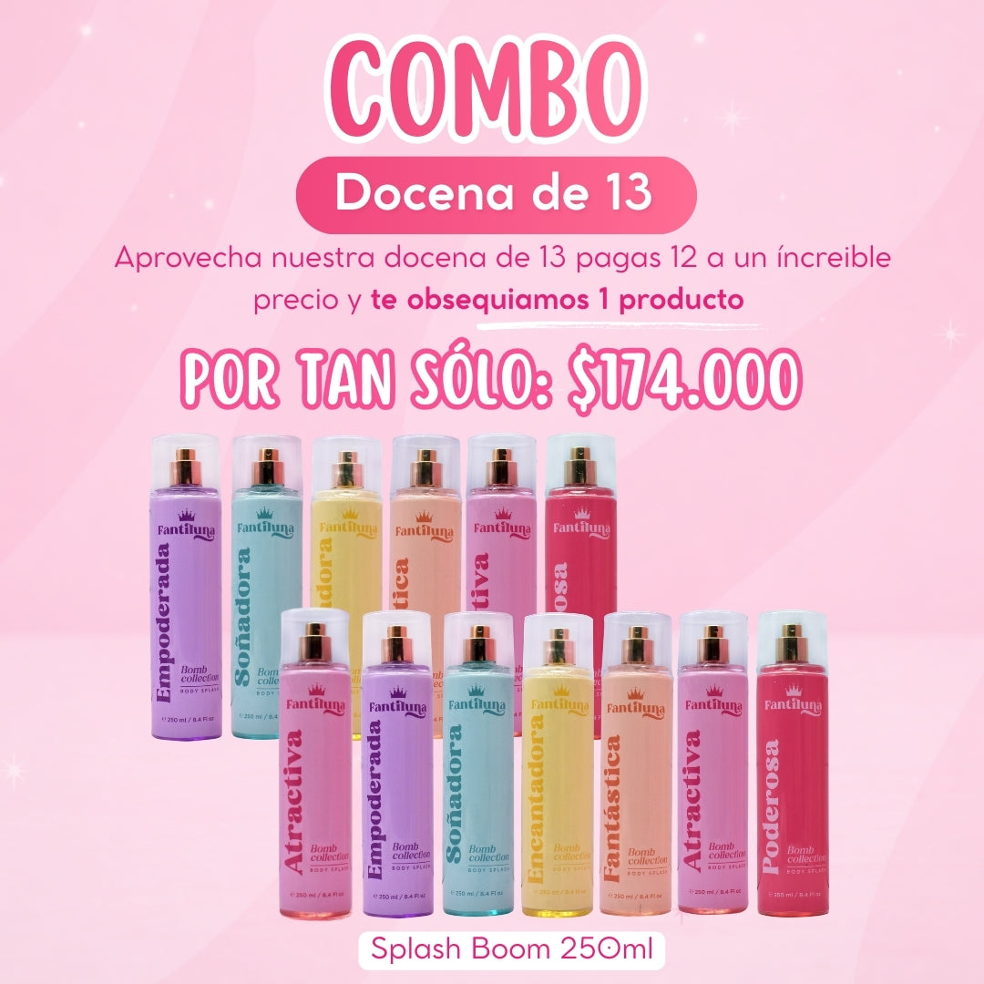 Combo Docena de 13 Splash Boom